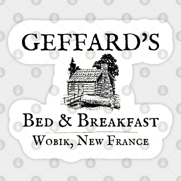 Geffard's Bed and Breakfast Wobik New France Sticker by MalibuSun